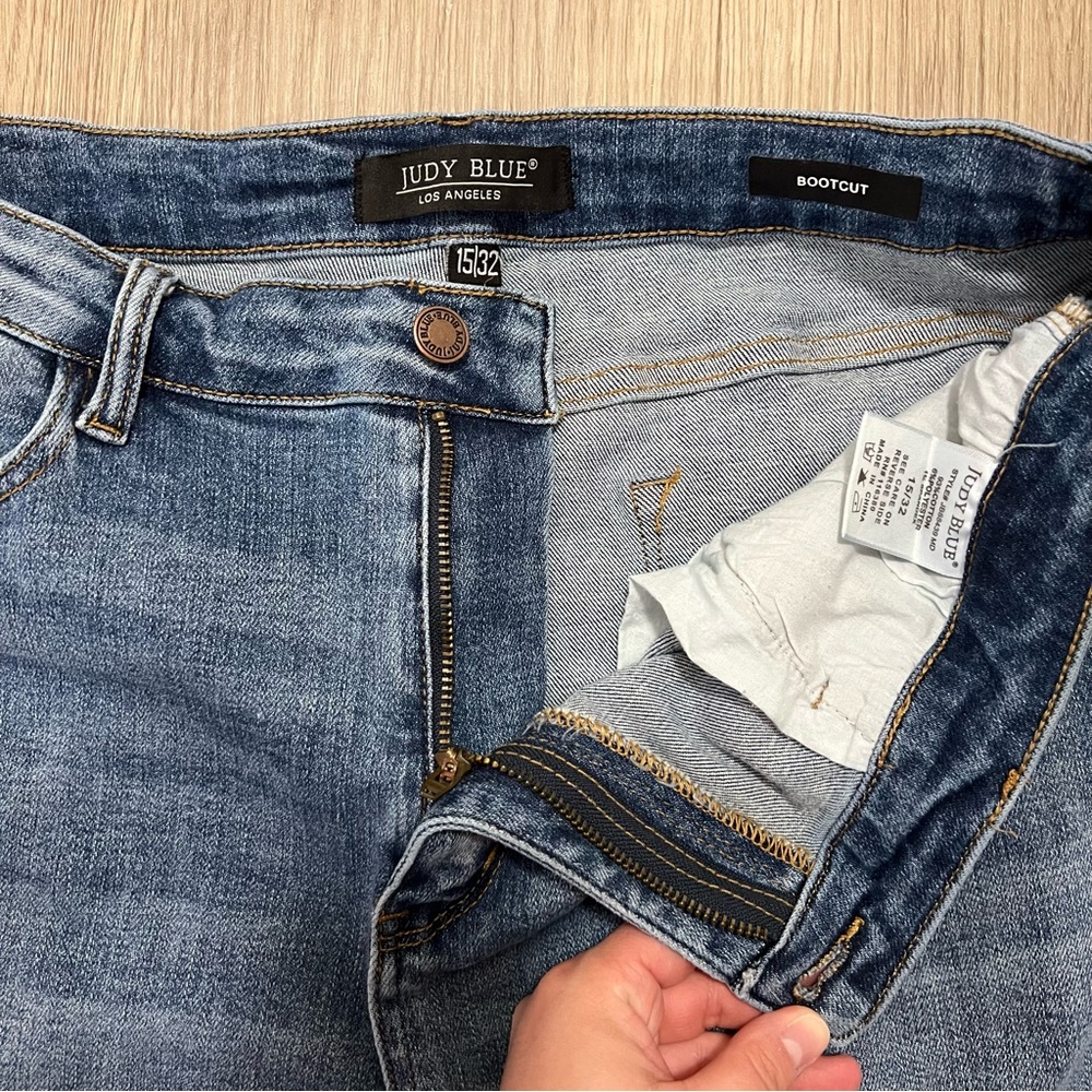 Judy Blue Bootcut Distressed Jeans Women’s 15/32 Style JB88439 MD - Picture 5 of 11